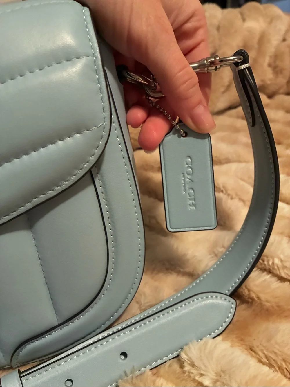 Coach Georgie Crossbody Bag in Light Blue